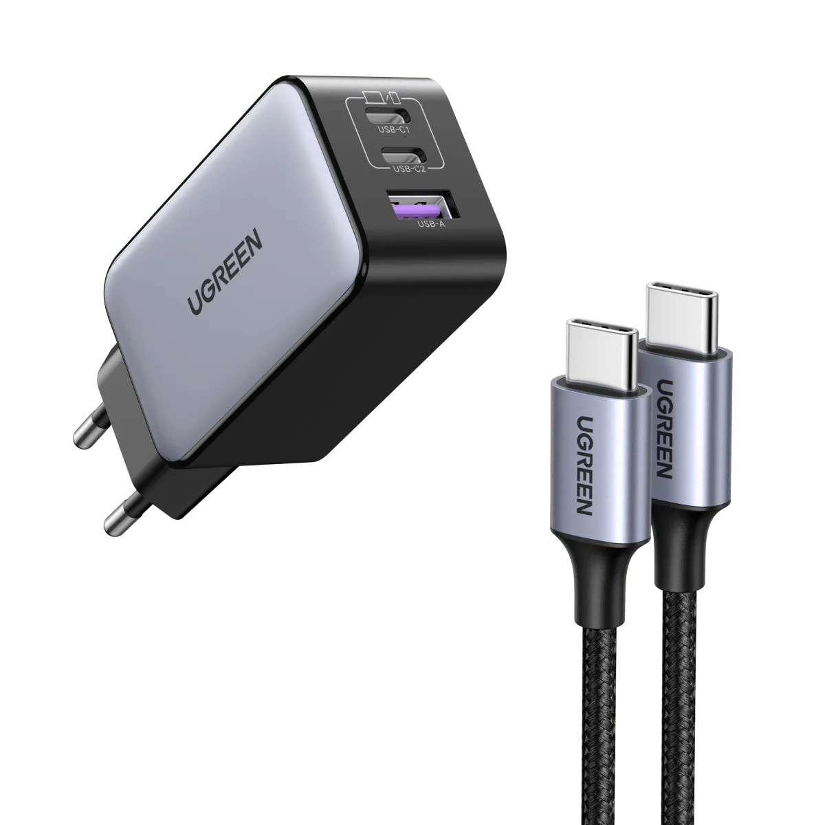 UGREEN Nexode S 65W GaN Fast Charger 3-Port - Image 2