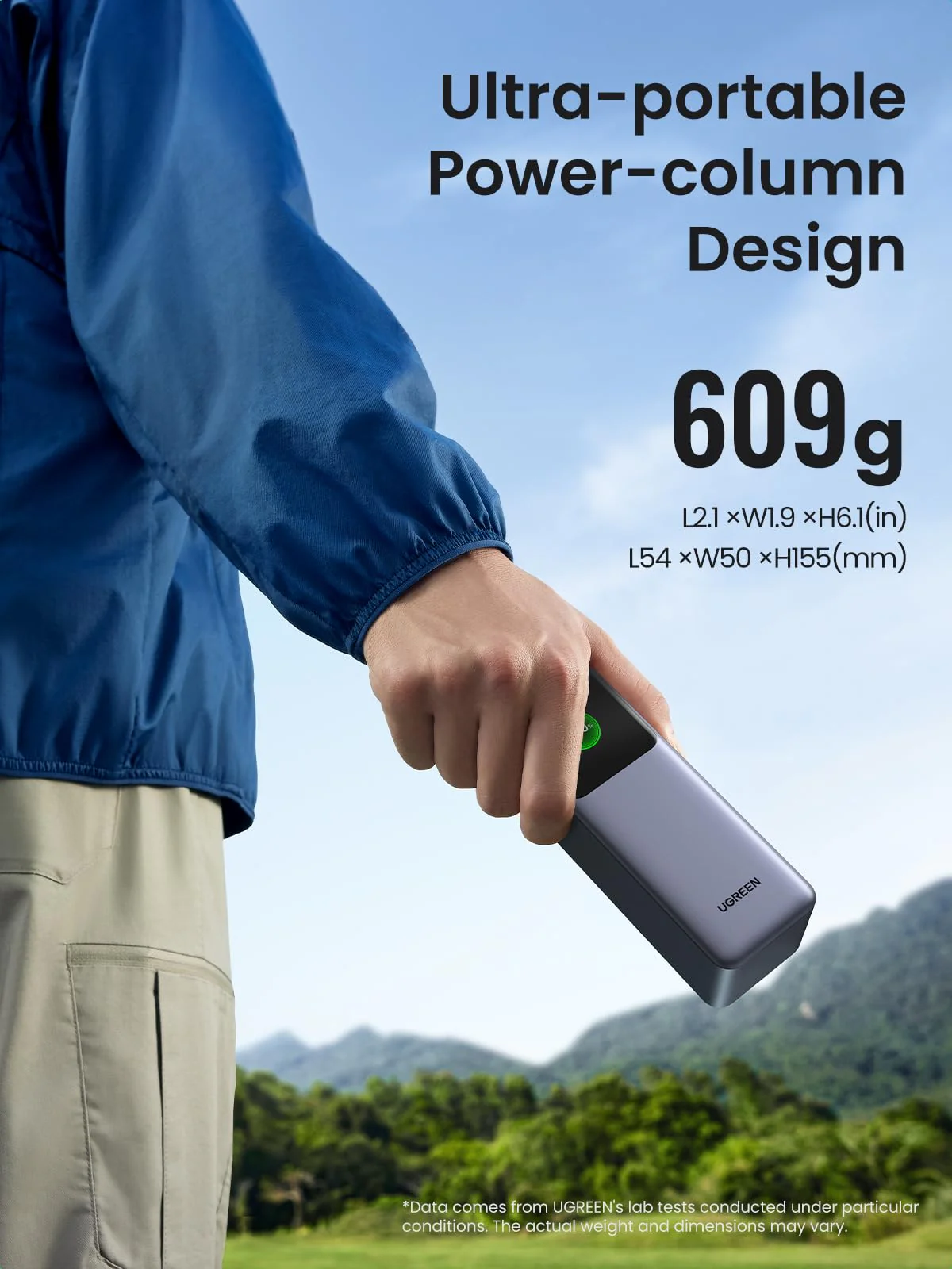 UGREEN 25000mAh 200W Nexode Smart Display Power Bank - Image 3