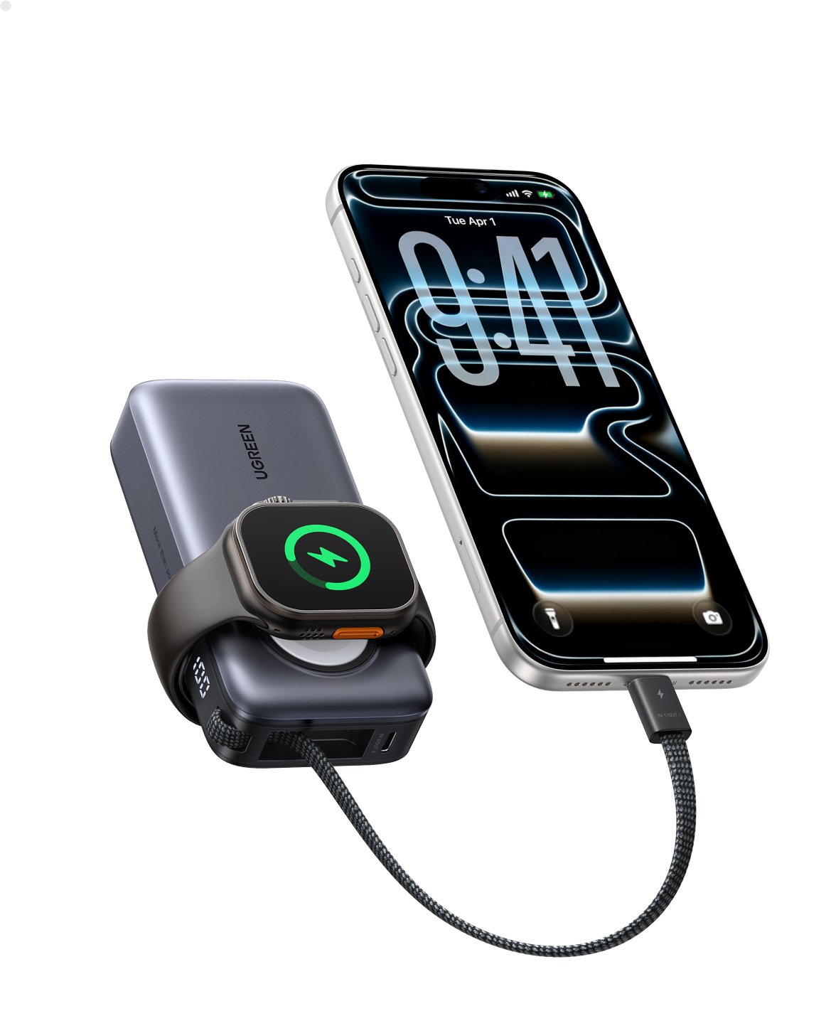UGREEN 10000mAh 30W Power Bank with Magnetic Fast Charger - Image 2