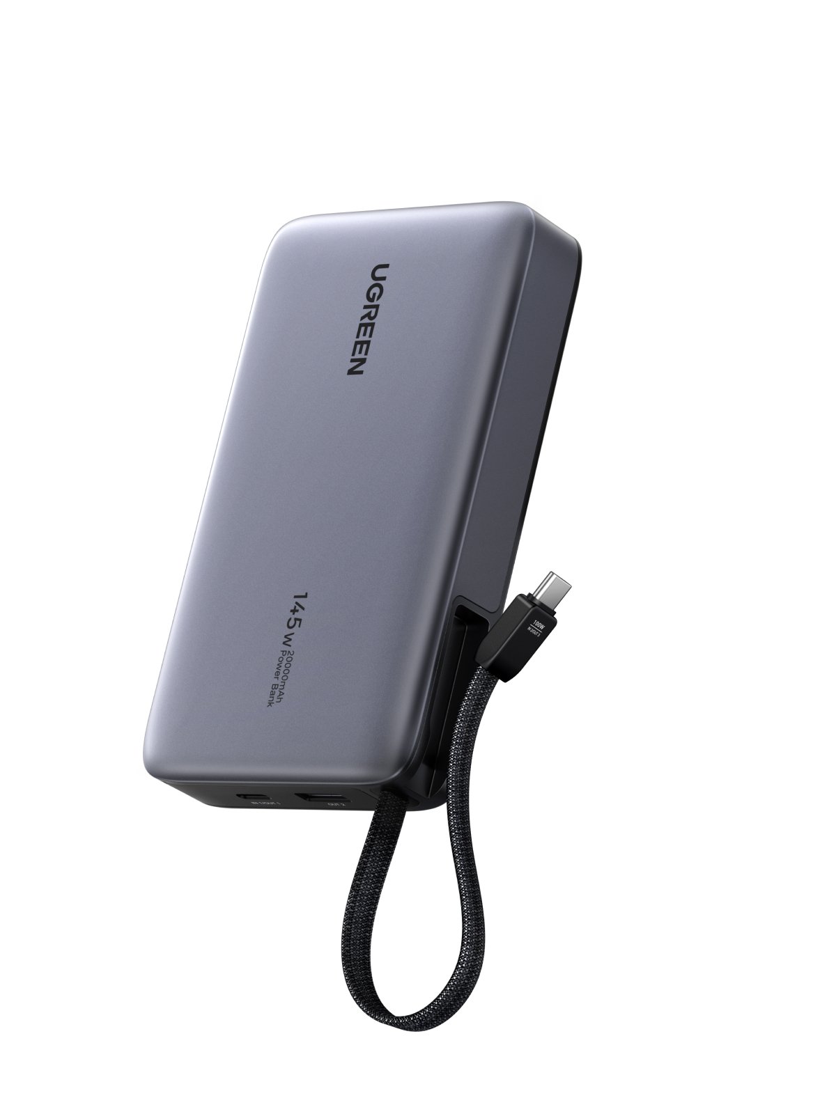 UGREEN 20000mAh 145W Power Bank with Built-in Cable - Image 3