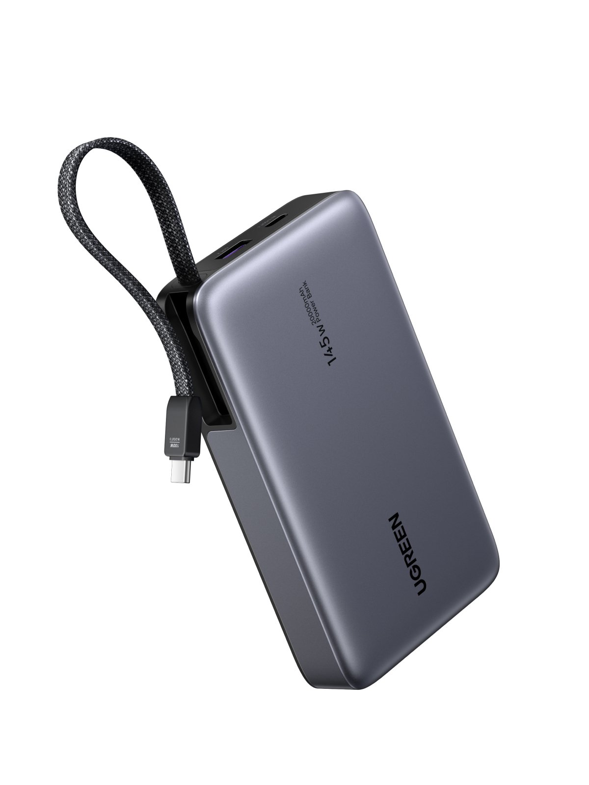 UGREEN 20000mAh 145W Power Bank with Built-in Cable - Image 2