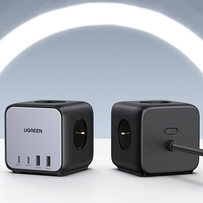 UGREEN Power Strip with 3 AC Outlets and 2 USB-C 65W Charging Ports - Image 2