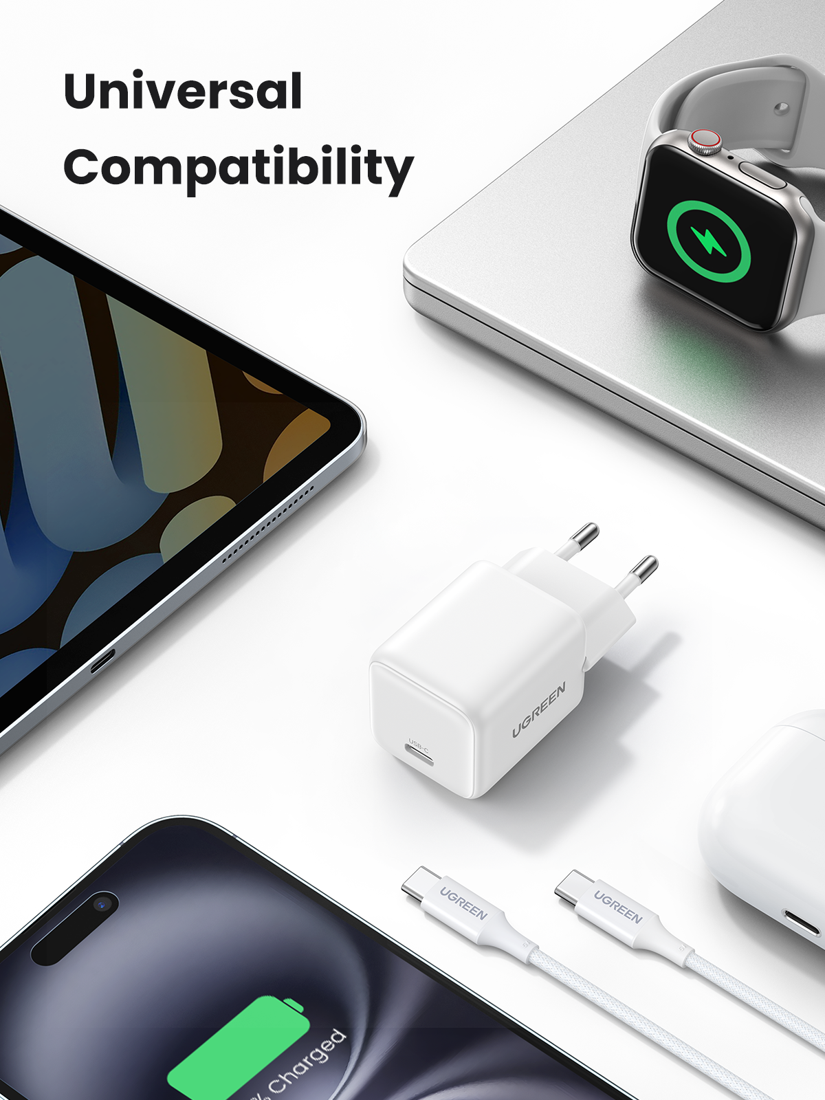 UGREEN 30W Type-C GaN Fast Charger with Type-C Cable - Image 14