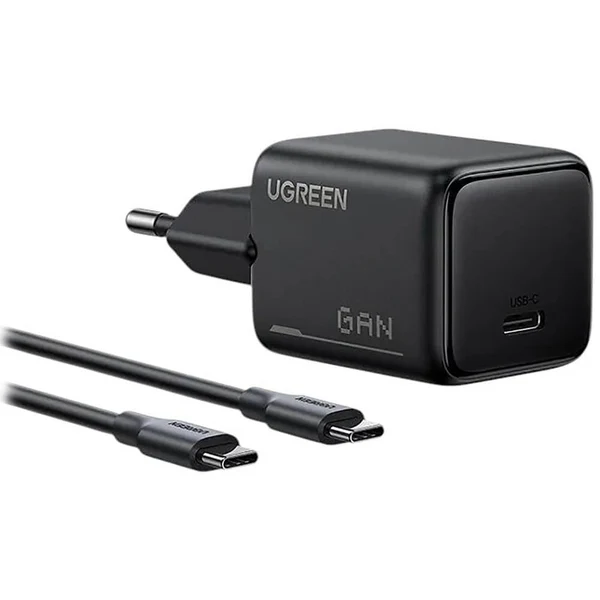 شاحن UGREEN السريع بقوة 25 واط بمنفذ USB-C بتقنية GaN، أوروبي - الصورة 3